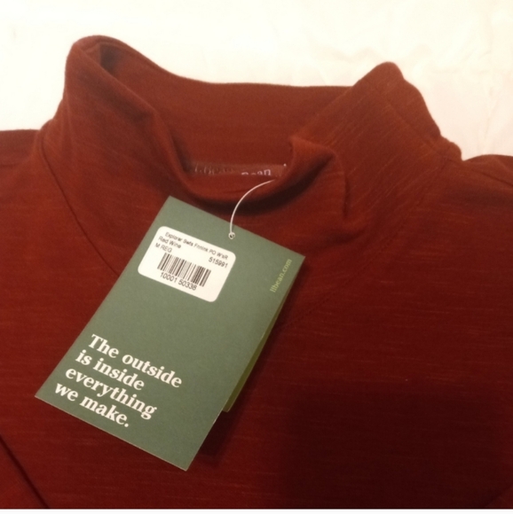 🆕 L.L Bean Women's Explorer Sweatshirt, Funnelneck, Red Wine, Medium, NWT - Picture 5 of 13